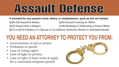 Assault Defense Lawyer | Law Office of Joe VanDervoort